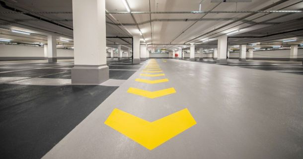 image of a building parking lot