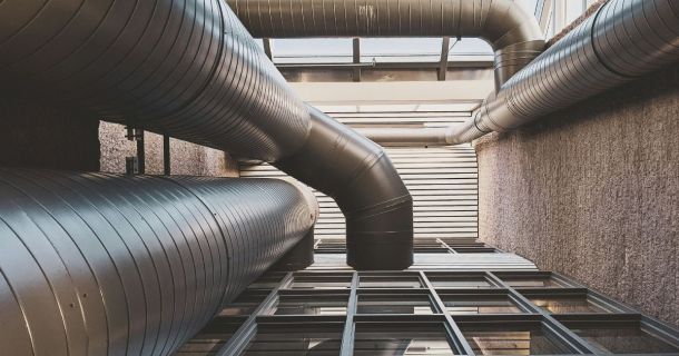 image of a building interior facility HVAC system