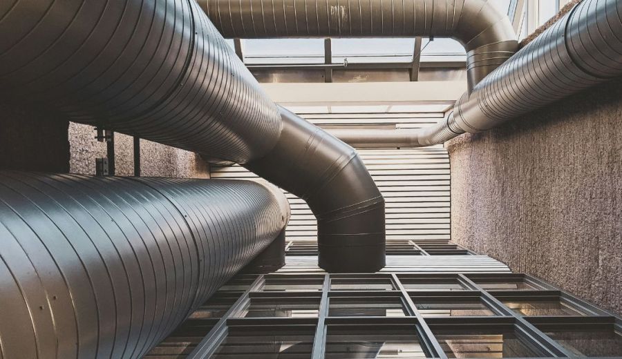 image of a building interior facility HVAC system
