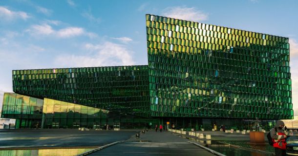 image of a futuristic real estate building exterior
