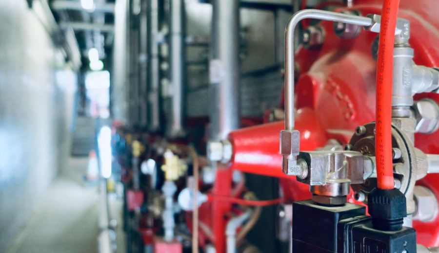 image of building fire safety equipment