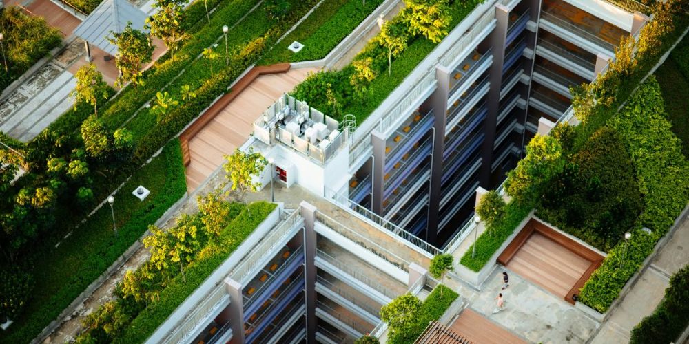 image of a sustainable green building