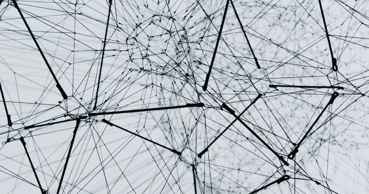 abstract image of cybersecurity building data
