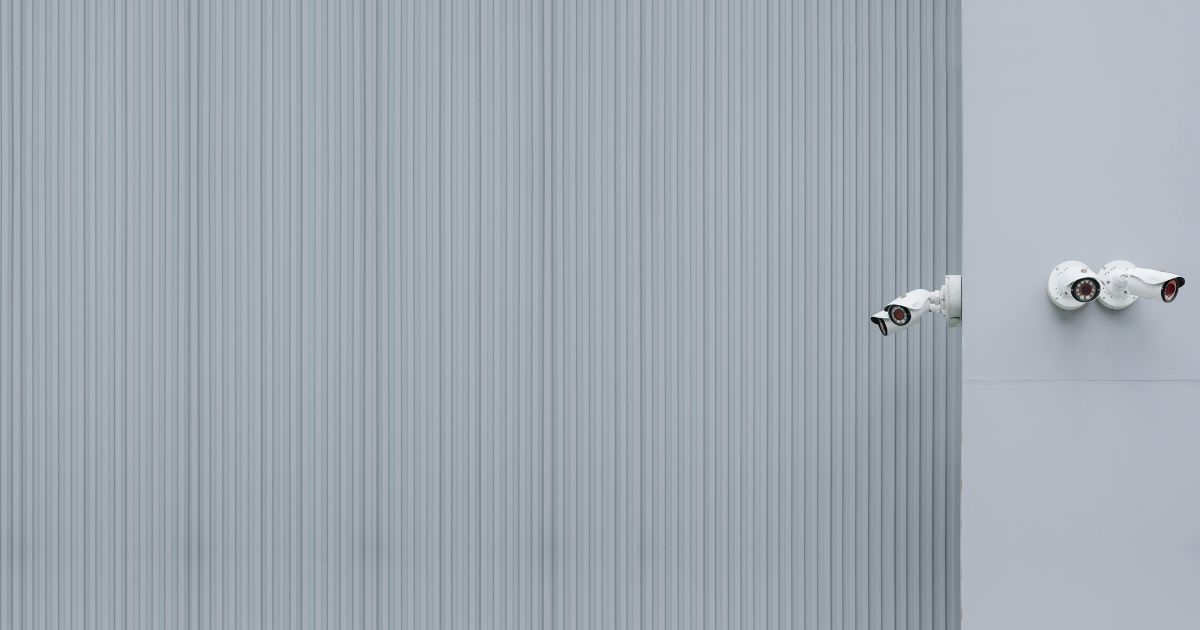 image of an external building security system