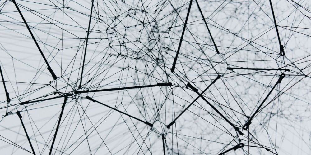 abstract image of cybersecurity building data
